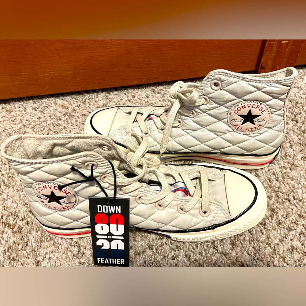 CONVERSE Chuck Taylor All Star Down Filled High-Top Sneakers W 8 NWT